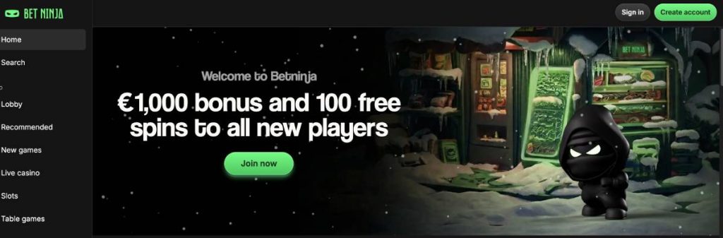 Betninja mobile-friendly online casino Canada with live dealer games for Canadian players